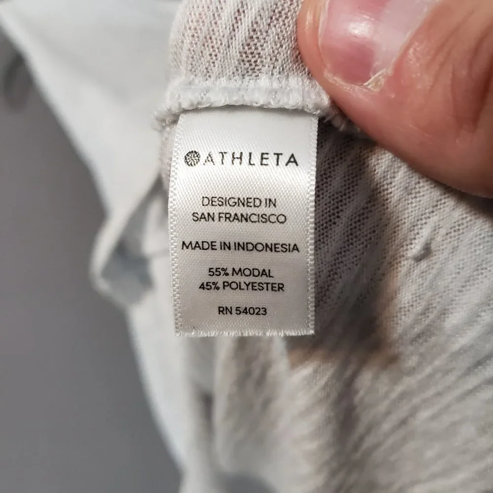 Athleta Breezy Muscle Stripe Tank Sleeveless Casual Shirt Women's Size XS - Picture 6 of 7